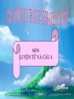 LT&C: Câu kể Ai là gì?