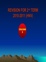 REVISION FOR READING  - 2ND TERM (G9)