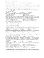 Đề và đáp án ôn tốt nghiệp chương 2, 3 Vật lý 12 NC (10-11)