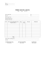 Phiếu kê mua hàng