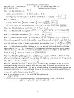 ÔN THI THPT QUỐC GIA 2015 môn TOÁN