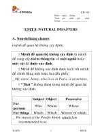 AV 9 Unit 9 Natural disaters 1