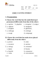 AV 9 Unit 7 Saving energy 1