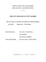 Đồ án tốt nghiệp kỹ sư xây dựng thiết kế Trung tâm đào tạo bóng đá trẻ Hải Phòng