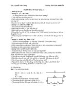 Đề cương ôn tập lý 11 kỳ II hay
