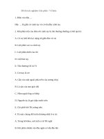 trắc nghiệm giải phẫu y dược