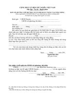 ĐƠN XIN TRỢ CẤP XH