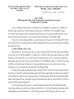 quy che phoi hợp giữa trường học với công an