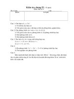 Kiểm tra chương 4 đại số 9 co ma trận