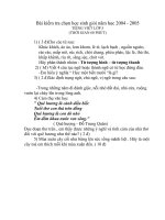 Kiểm tra HSG Tiếng Việt lớp 5_2005