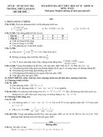 Đề thi thử học kì II khối 10 (số 2)