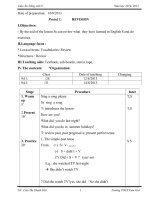 Giáo án tiếng anh 9 kì 1