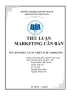 tiểu luận quản trị marketing heineken và các chiến lược marketing