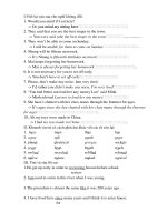 de kiem tra mon tieng anh 8