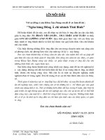 Đồ án tốt nghiệp kỹ sư xây dựng ở ngân hàng thương mại cổ phần đông á, chi nhánh thái bình