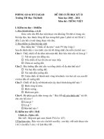 de thi lop 2- Cuoi HK 2 TV