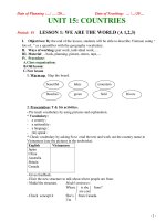 Giáo án Anh 6 tiết 91-105