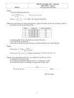 Đề thi toan hoc ki 2 lớp 10