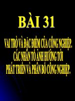 31Vai tro va dac diem cua CNDia li