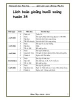 giao an chuan lop 3 tuan 34