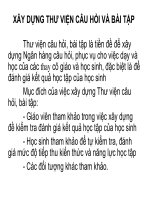 Xây dựng thư viện câu hỏi