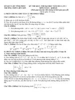 ĐỀ THI THỬ ĐH LÂN 1 TRƯỜNG LIỄN SƠN VP KB