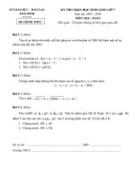 Đề thi HSG toán 7-tỉnh Thái Bình 2003-2004