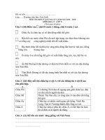 Đề thi cuối HK II địa lí lớp 5