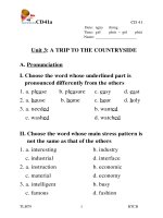 AV 9 Unit 3 A trip to the countryside 1