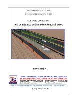 BÁO CÁO XỬ LÝ ĐẤT YẾU ĐƯỜNG ĐẦU CẦU KHUÊ ĐÔNG