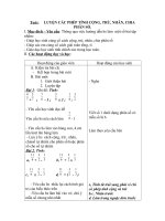 luyện cộng trừ nhân chia phân số t33- l4