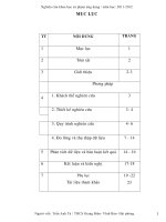 Nghiên cứu lựa chọn một số bài tập nhằm sửa chữa những sai lầm thường mắc trong học kĩ thuật chạy lao sau xuất phát của học sinh phổ thông lứa tuổi14