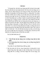 bài tập lớn Có ý kiến cho rằng pháp luật cho phép vợ chồng chia tài sản chung trong thời kỳ hôn nhân là gián tiếp công nhận ly thân. Nêu ý kiến cá nhân về vấn đề này