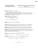 Đề thi mẫu THPT quốc gia môn toán năm 2015 Trường THPT Lý Tự Trọng