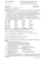 Đề thi thử đại học môn tiếng anh trường THPT phù ninh, phú thọ năm 2013 (lần 1)