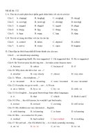 cac câu trắc nghiệm thi vào 10