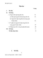 tiểu luận phân tích nguyên tắc tập trung dân chủ và ý nghĩa của nguyên tắc này trong quản lí hành chính ở nước ta hiện nay