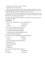 Đề thi trắc nghiệm văn