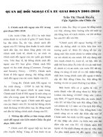 Quan hệ đối ngoại của EU giai đoạn 2001-2010