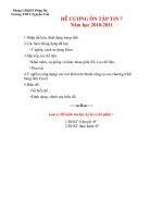 Đề cương ÔN TẬP HK II_ môn Tin 7