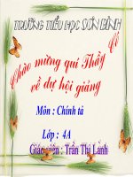 CHÍNH TẢ T13-NGUOI TIM DUONG LEN CAC VI SAO
