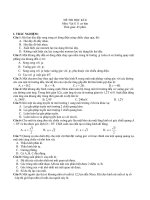 DE THI HK II( tự luận + trắc nghiệm) có đáp án