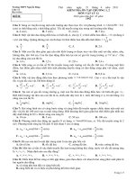Đề và đáp án ôn tốt nghiệp chương 1, 2 Vật lý 12 (10-11)