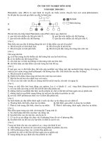 MỘT SỐ CÂU HỎI ÔN THI TỐT NGHIỆP Ở ĐỊNH DẠNG  