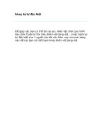 Bảng mã ký tự đặc biệt_911