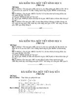 de kiem tra 1 tiet toan 8