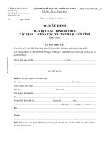 QUYẾT ĐỊNH XAC DINH LẠI GIOI TINH, DAN TOC (Ban sao)