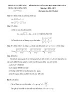 THI HỌC KỲ 2  (CÓ ĐÁP ÁN )