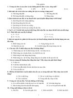 Câu hỏi trắc nghiệm Vật Lý 8 ( thao khảo)