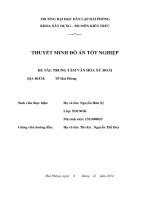 Đồ án tốt nghiệp kỹ sư xây dựng thiết kế Trung tâm văn hóa xứ Đoài